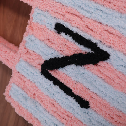 DIY Weaving Kit – Letter N Striped Mesh Bag by Arteora™