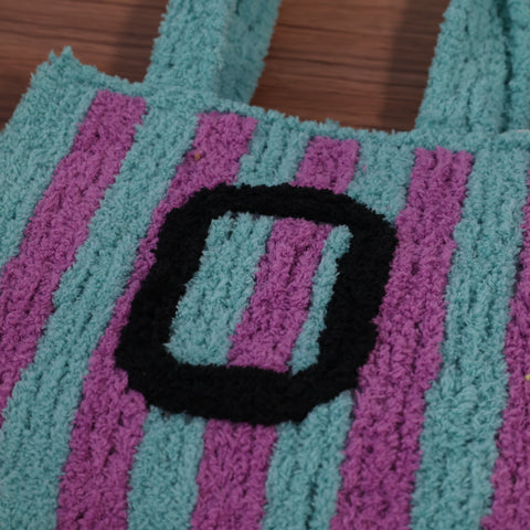 DIY Weaving Kit – Letter O Striped Mesh Bag by Arteora™