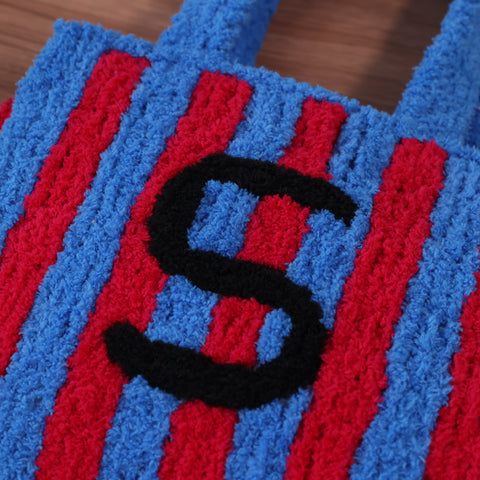 DIY Weaving Kit – Letter S Striped Mesh Bag by Arteora™