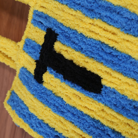 DIY Weaving Kit – Letter T Striped Mesh Bag by Arteora™