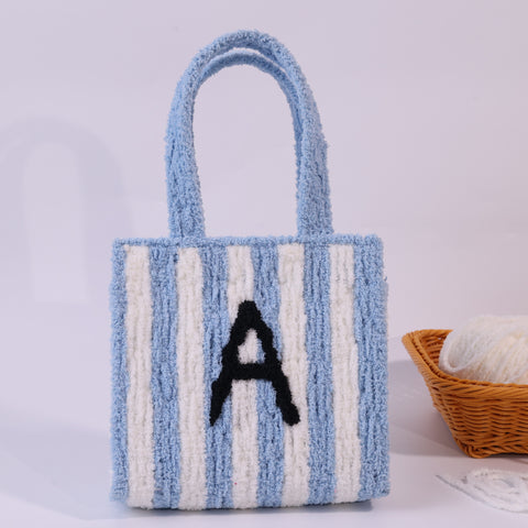 DIY Weaving Kit – Letter A Striped Mesh Bag by Arteora™