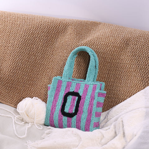 DIY Weaving Kit – Letter O Striped Mesh Bag by Arteora™