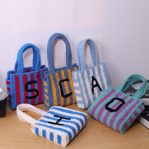 DIY Weaving Kit – Letter O Striped Mesh Bag by Arteora™