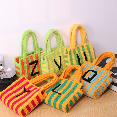 DIY Weaving Kit – Letter U Striped Mesh Bag by Arteora™