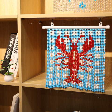 DIY Lobster Beaded Curtain Kit by Arteora