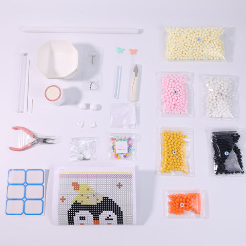 DIY Hat Penguin Beaded Curtain Kit by Arteora