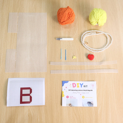 Beginner DIY Woven Bag Kit Custom Name & Colors Handmade Arteora™