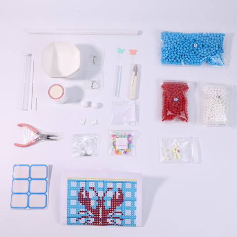 DIY Lobster Beaded Curtain Kit by Arteora
