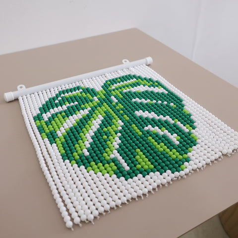DIY Monstera Beaded Curtain Kit by Arteora