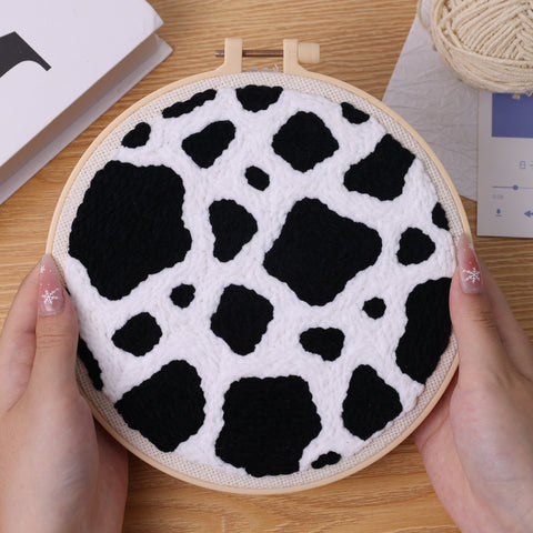 Cow Print Punch Needle Kit  Relaxing DIY Craft Experience by Arteora™