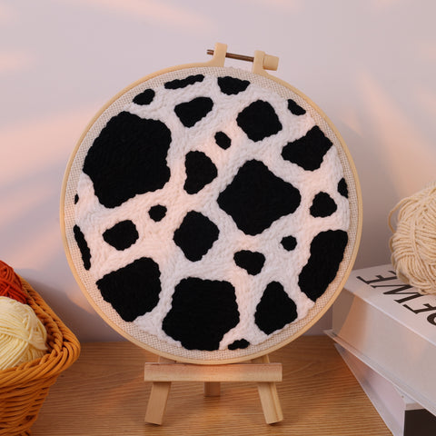 Cow Print Punch Needle Kit  Relaxing DIY Craft Experience by Arteora™