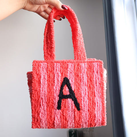 DIY Weaving Kit – Letter A Striped Mesh Bag by Arteora™