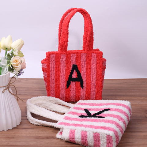 DIY Weaving Kit – Letter A Striped Mesh Bag by Arteora™