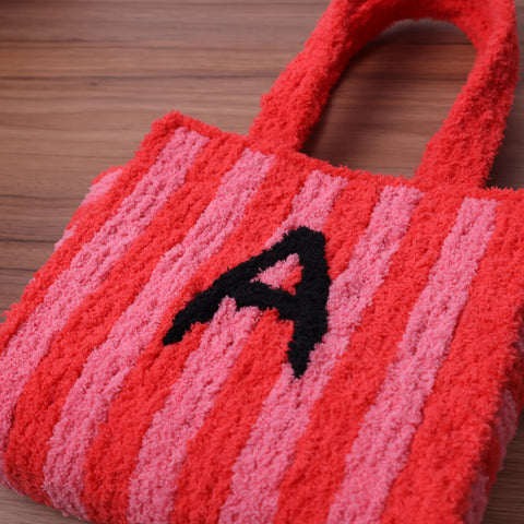 DIY Weaving Kit – Letter A Striped Mesh Bag by Arteora™