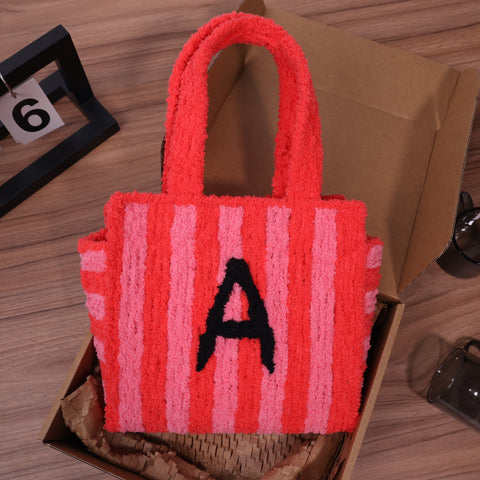 DIY Weaving Kit – Letter A Striped Mesh Bag by Arteora™