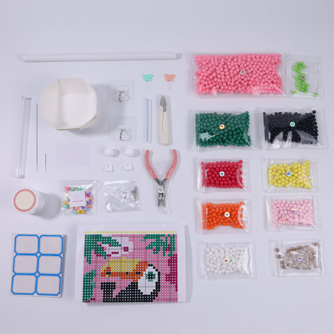 DIY Toucan Daydream Beaded Curtain Kit by Arteora
