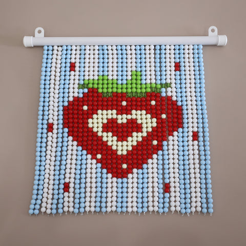 DIY Cute and Sweet Strawberry Beaded Curtain Kit by Arteora