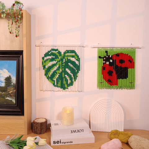 DIY Monstera Beaded Curtain Kit by Arteora