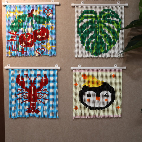 DIY Hat Penguin Beaded Curtain Kit by Arteora