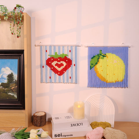 DIY Cute and Sweet Strawberry Beaded Curtain Kit by Arteora
