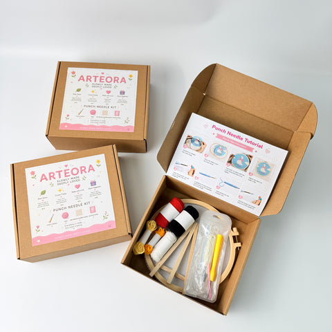 Highland Cow Punch Needle Kit | Relaxing DIY Craft Experience by Arteora™