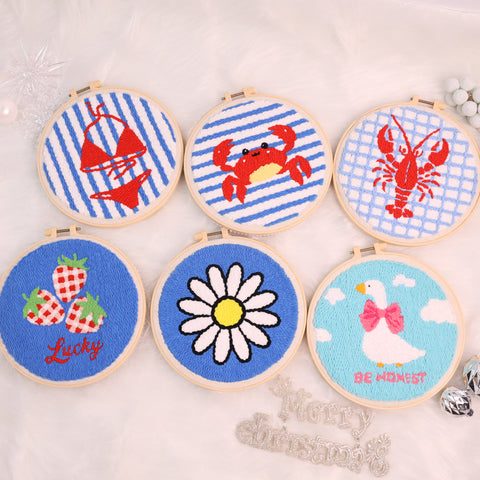 Lobster Punch Needle Kit for Beginners  Cute Coastal DIY Craft by Arteora™