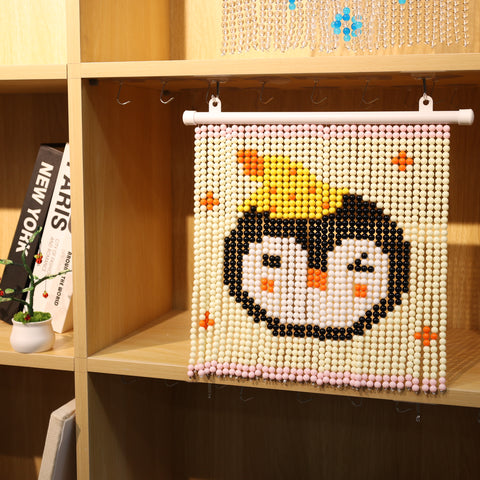 DIY Hat Penguin Beaded Curtain Kit by Arteora