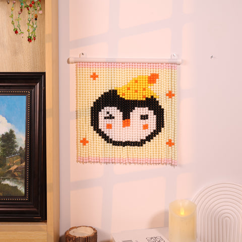 DIY Hat Penguin Beaded Curtain Kit by Arteora