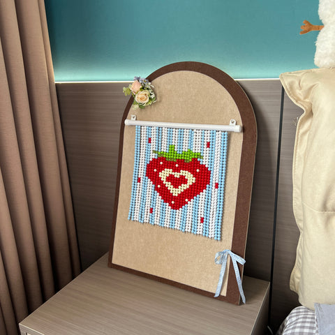 DIY Cute and Sweet Strawberry Beaded Curtain Kit by Arteora