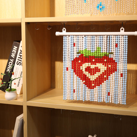 DIY Cute and Sweet Strawberry Beaded Curtain Kit by Arteora
