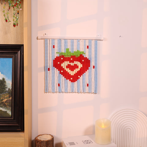 DIY Cute and Sweet Strawberry Beaded Curtain Kit by Arteora