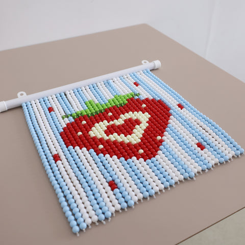 DIY Cute and Sweet Strawberry Beaded Curtain Kit by Arteora