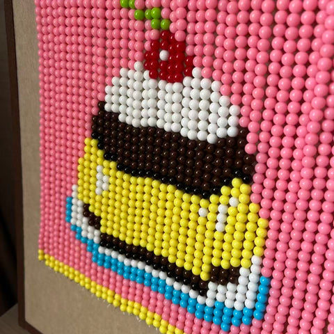 DIY cake Beaded Curtain Kit by Arteora