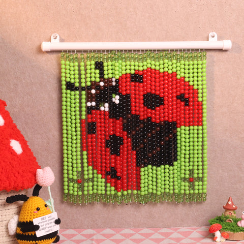 DIY Ladybug Beaded Curtain Kit by Arteora