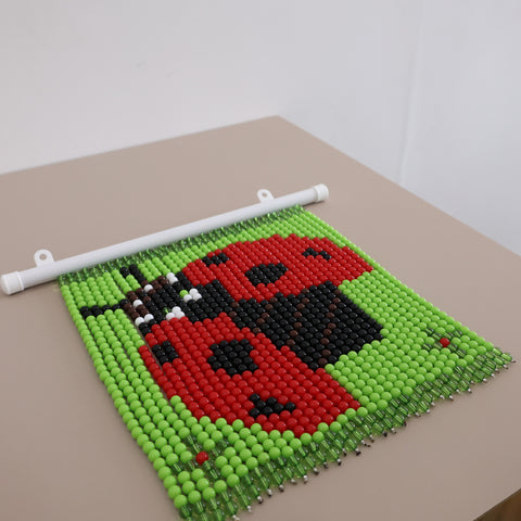 DIY Ladybug Beaded Curtain Kit by Arteora