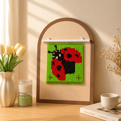 DIY Ladybug Beaded Curtain Kit by Arteora