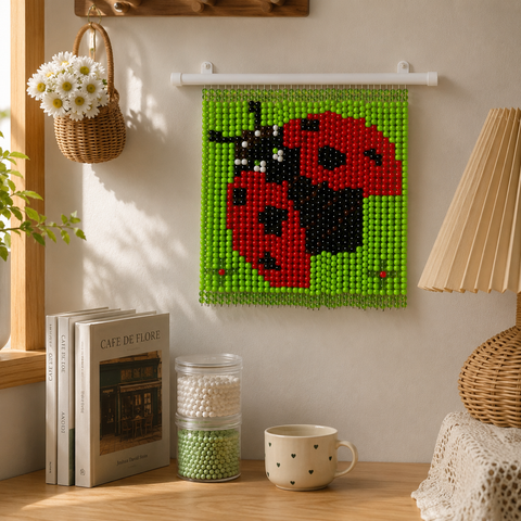 DIY Ladybug Beaded Curtain Kit by Arteora
